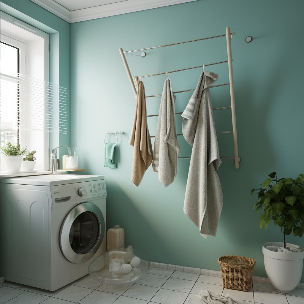 Clothesline for Wet Towels in Bathroom