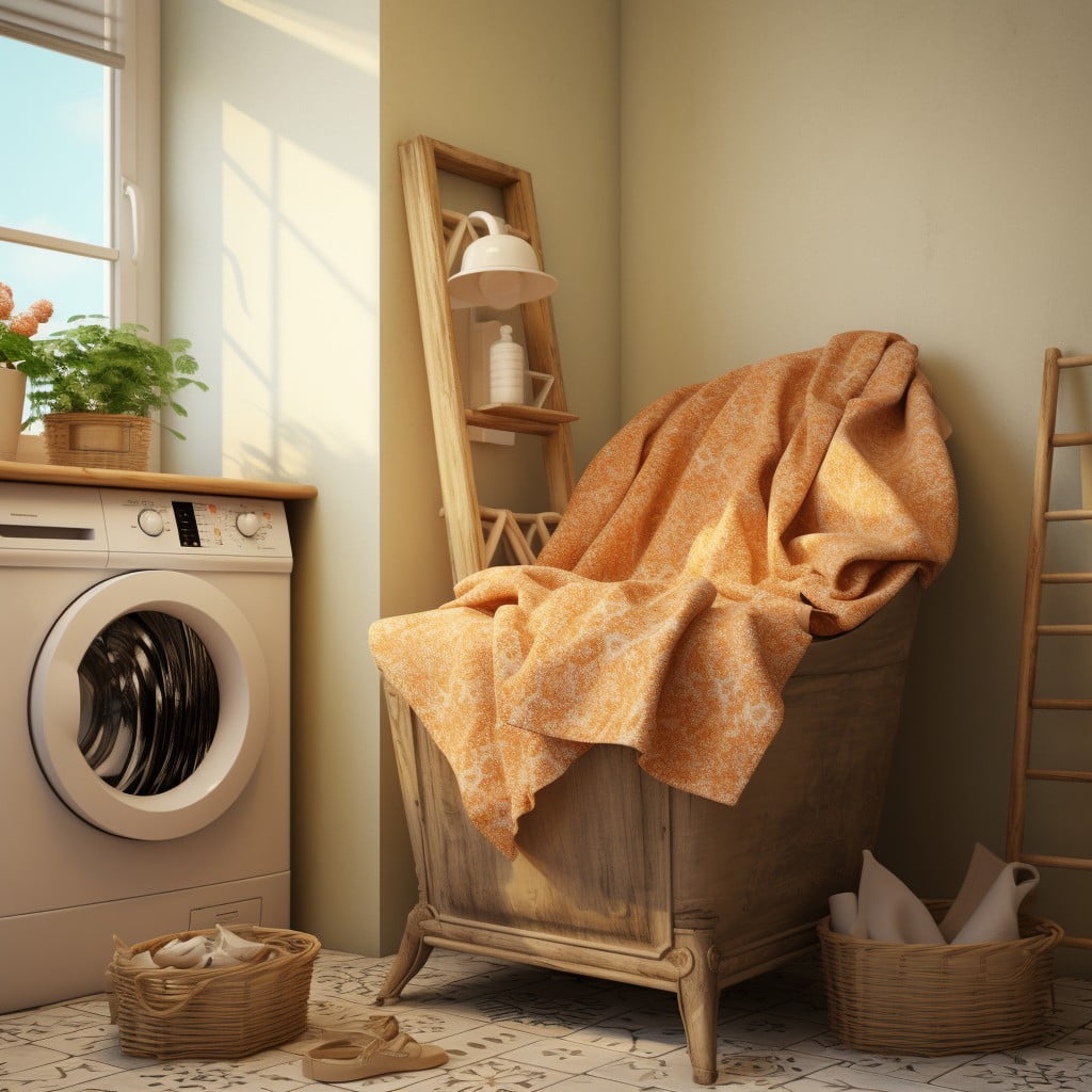 Comfortable Chair in Bathroom Laundry