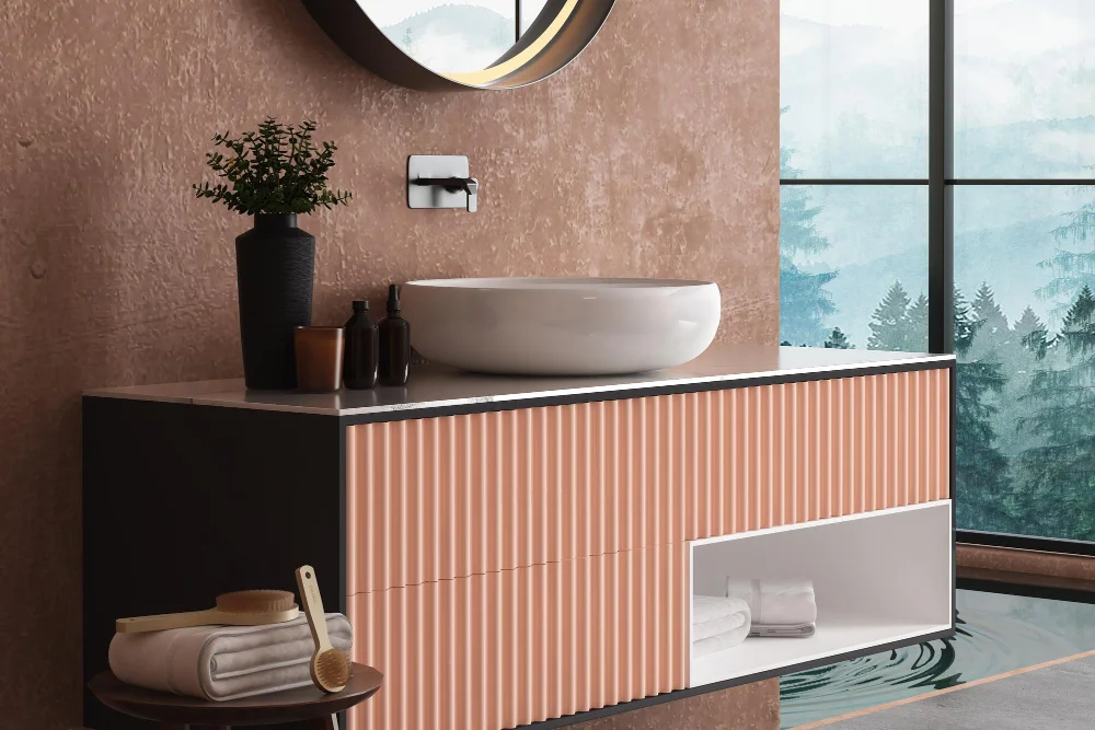 Copper Shelving Bathroom