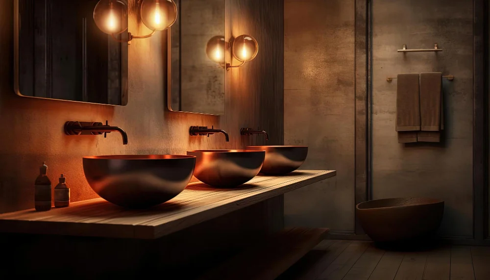 Copper Sink Bathroom