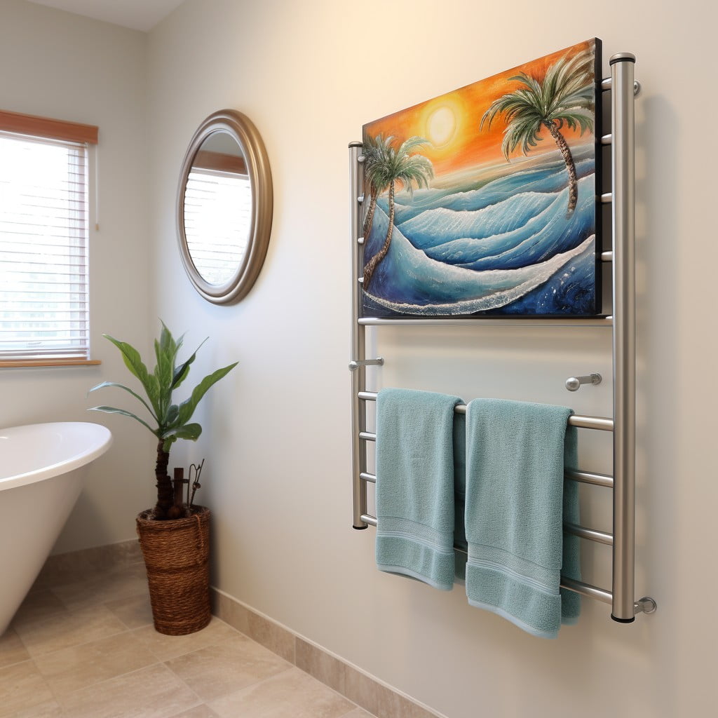 Custom Towel Rack Art Artwork for Bathroom