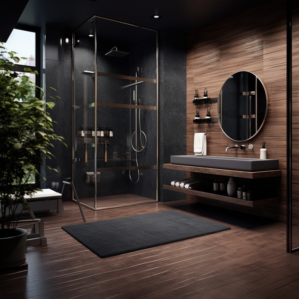 Fitness Corner Masculine Bathroom