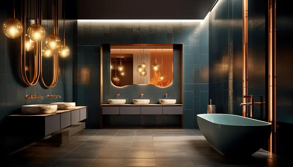 Gold Light Fixtures Bathroom