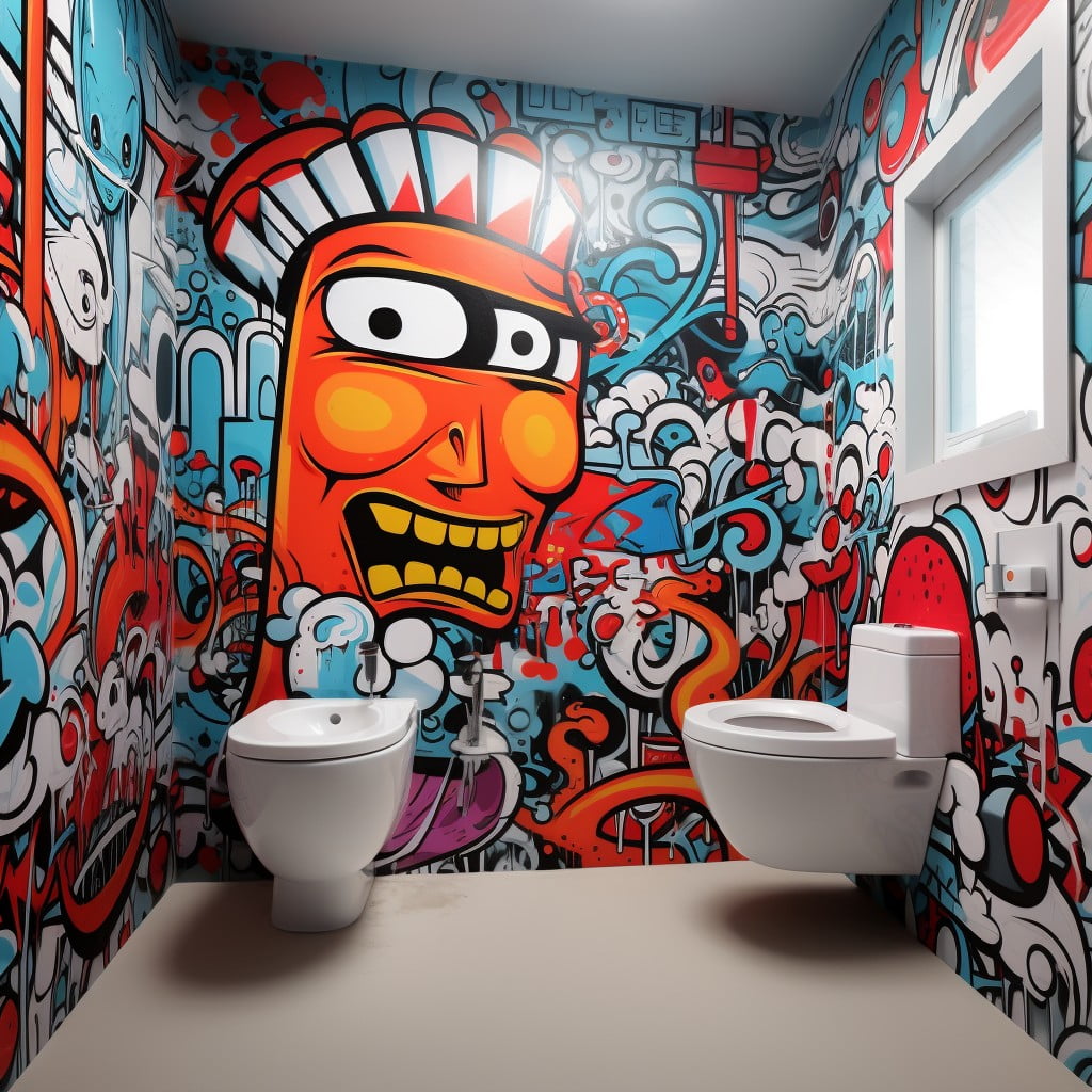 Graffiti Art for Boys Bathroom