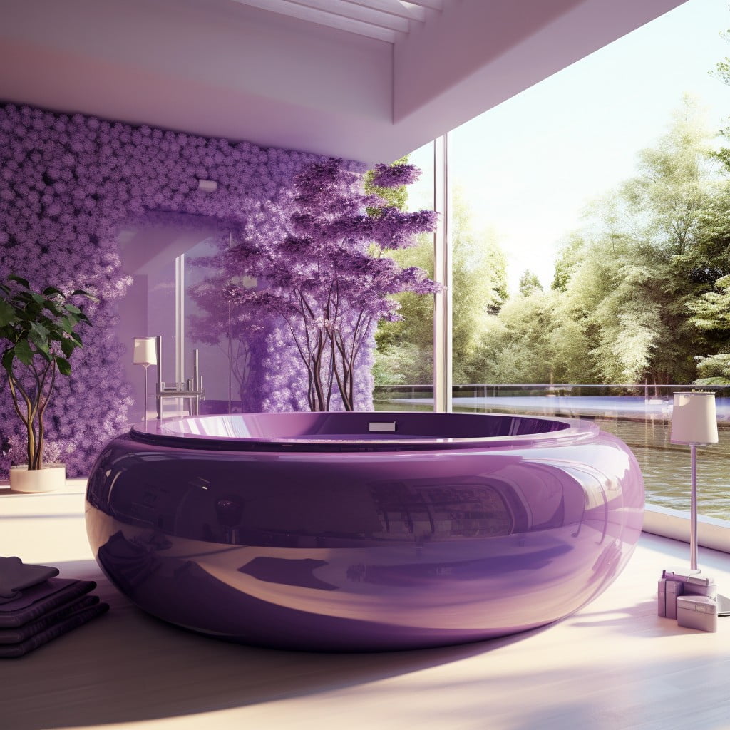 Grape Bathtub Purple Bathroom