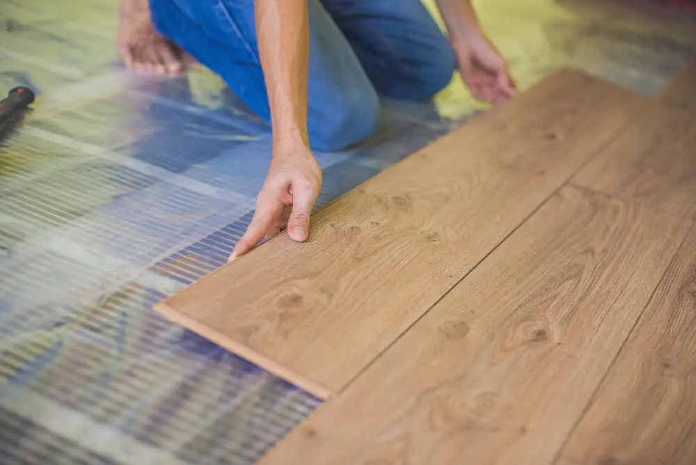 Heated Wood Floor Bathroom