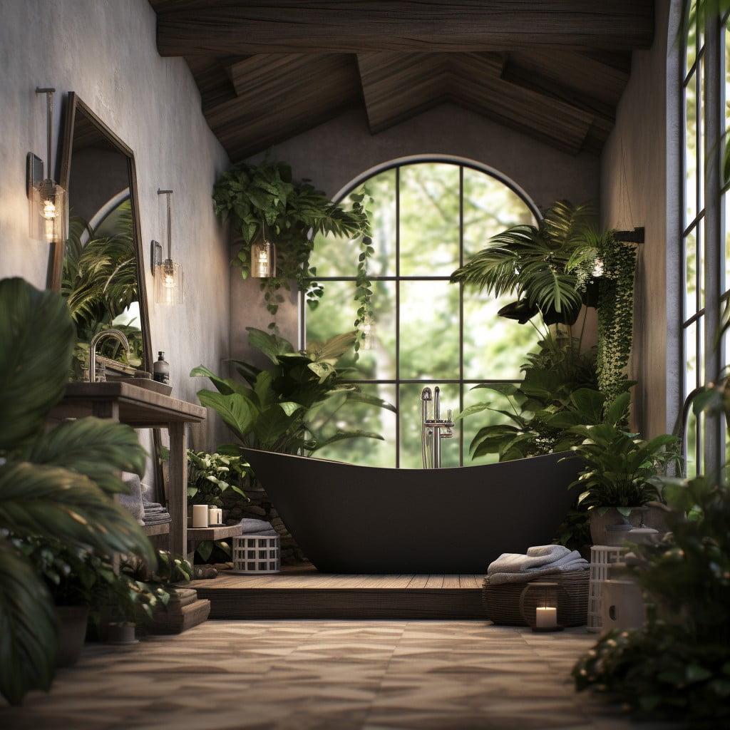 Indoor Plants Zen Bathroom