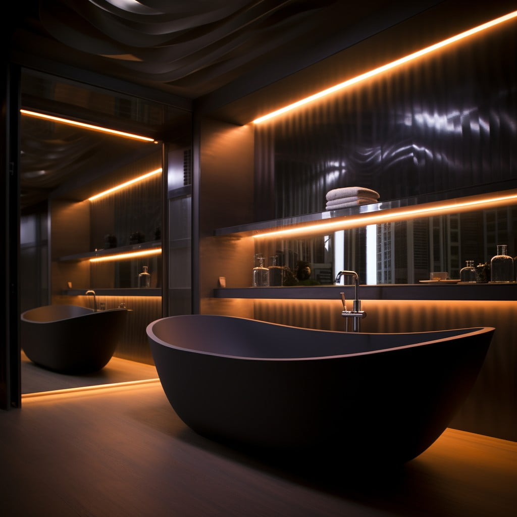 LED Strip Lighting Moody Bathroom