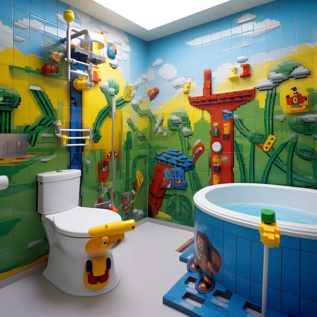 LEGO Creations for Boys Bathroom