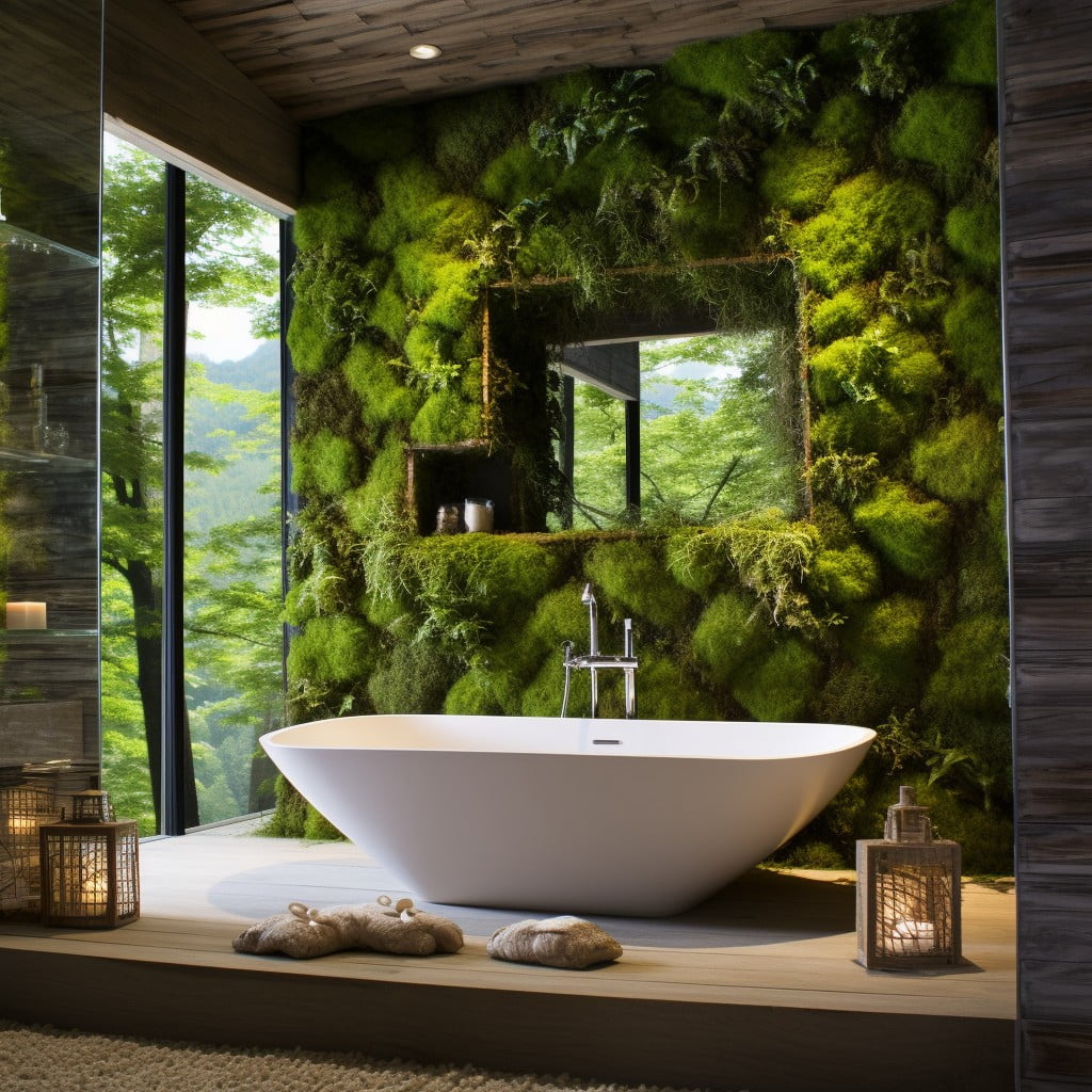 Living Moss Wall Zen Bathroom