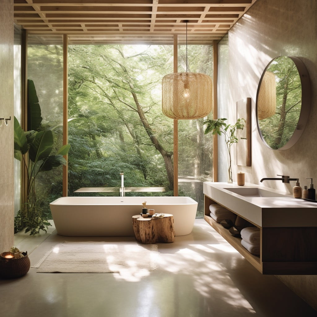 Natural Lighting Zen Bathroom