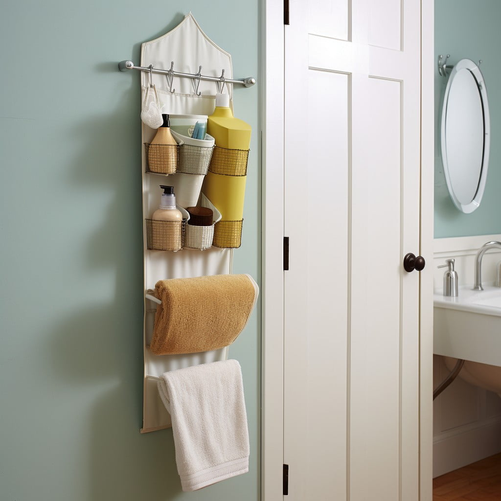 Over-the-door Organizers for Small Items in Bathroom Laundry