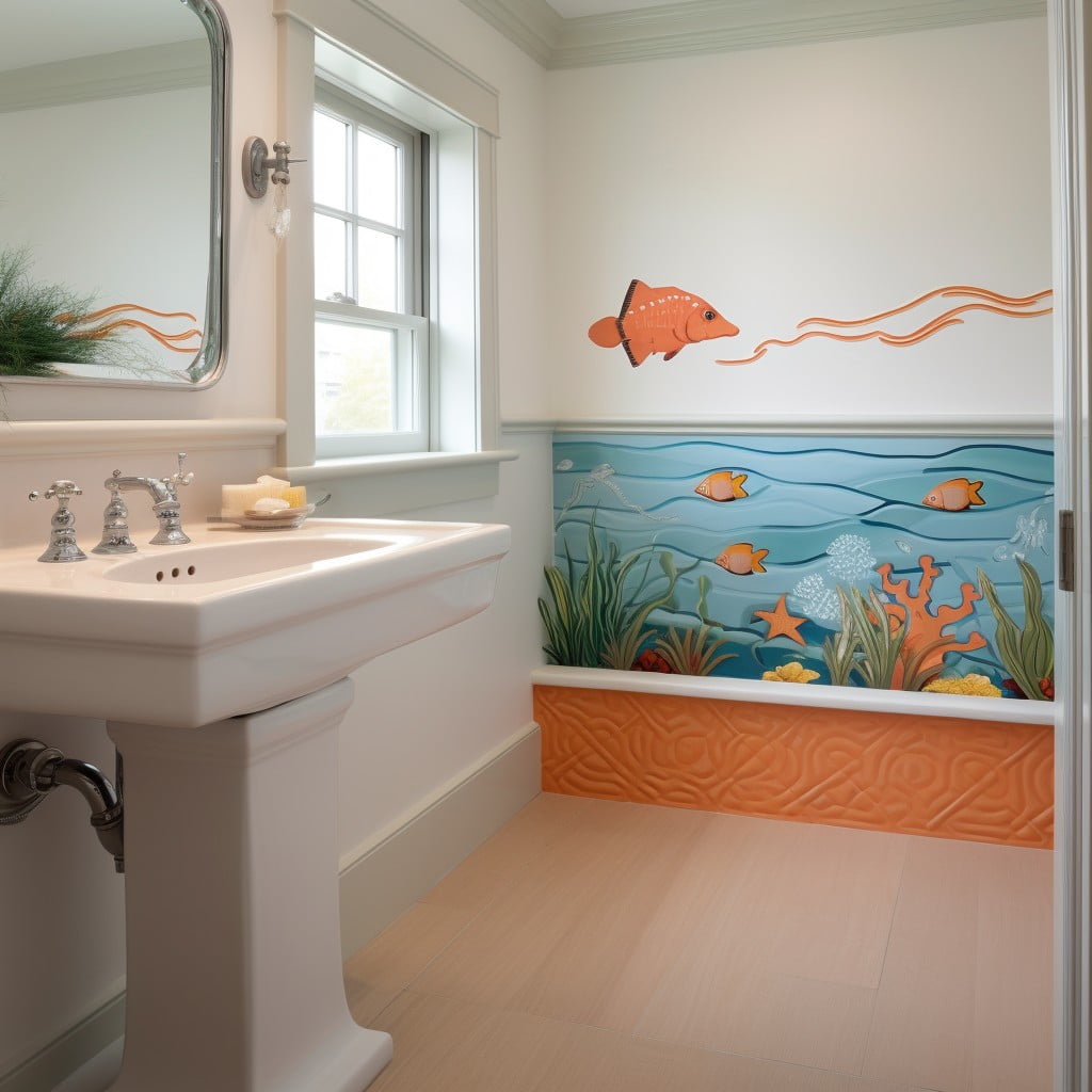 Painted Designs Bathroom Baseboard