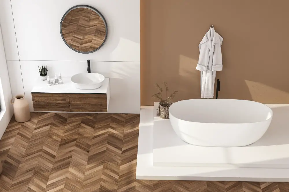 Parquet Flooring Bathroom