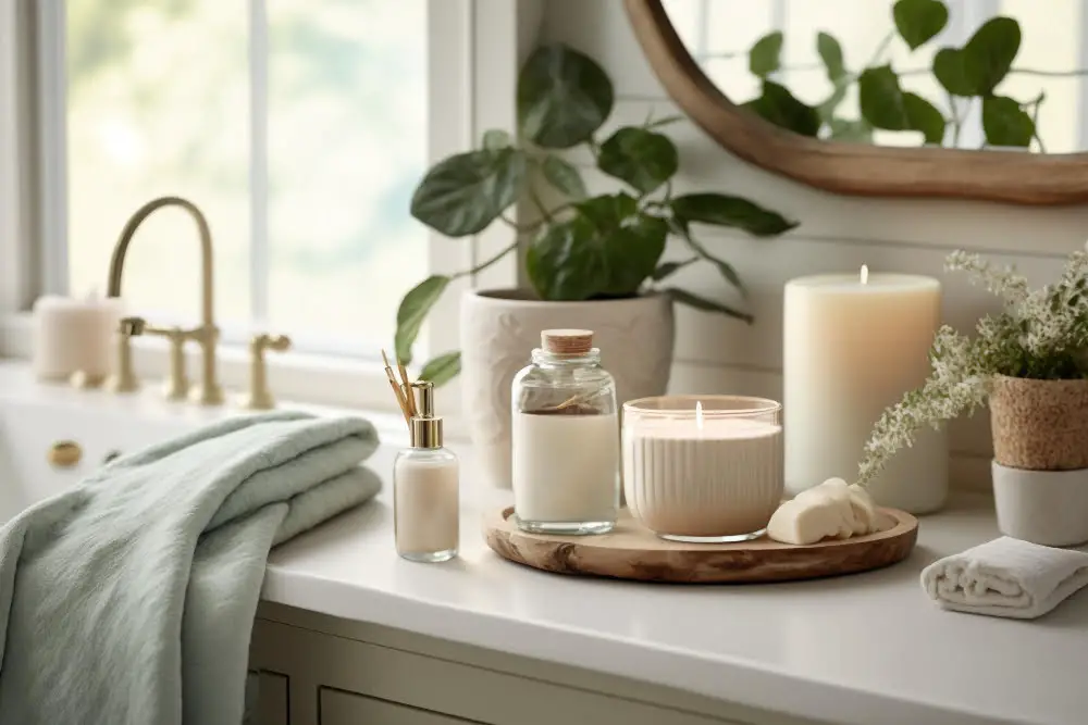 Scented Candles Bathroom Countertop