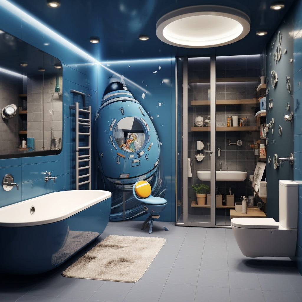 Science and Space for Boys Bathroom