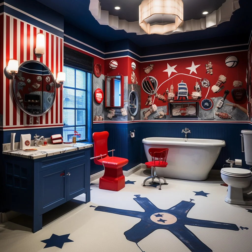 Sports Theme for Boys Bathroom