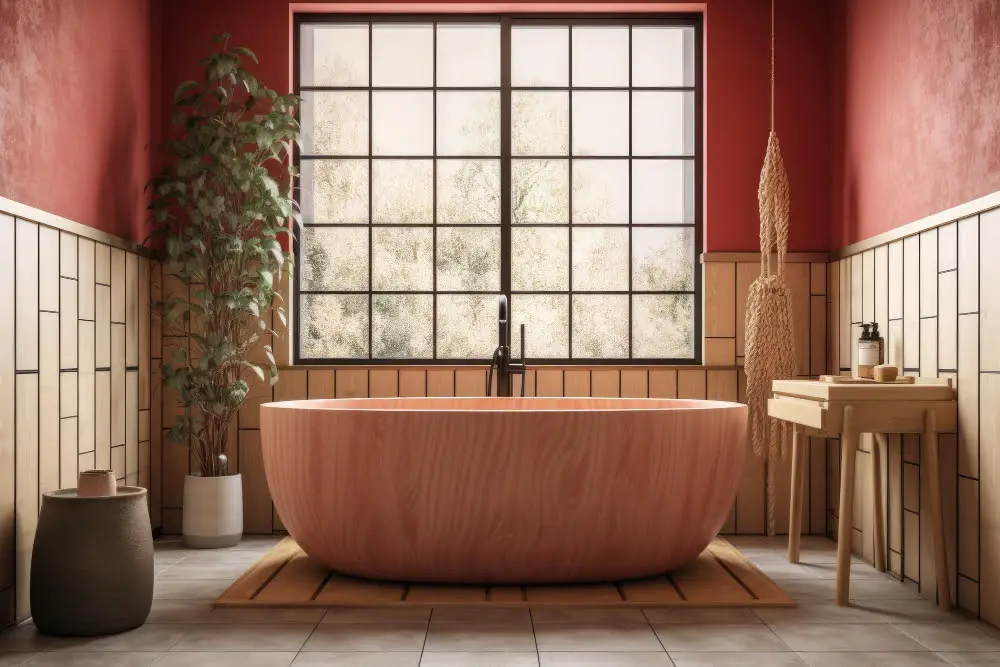 Terracotta Bathtub Bathroom