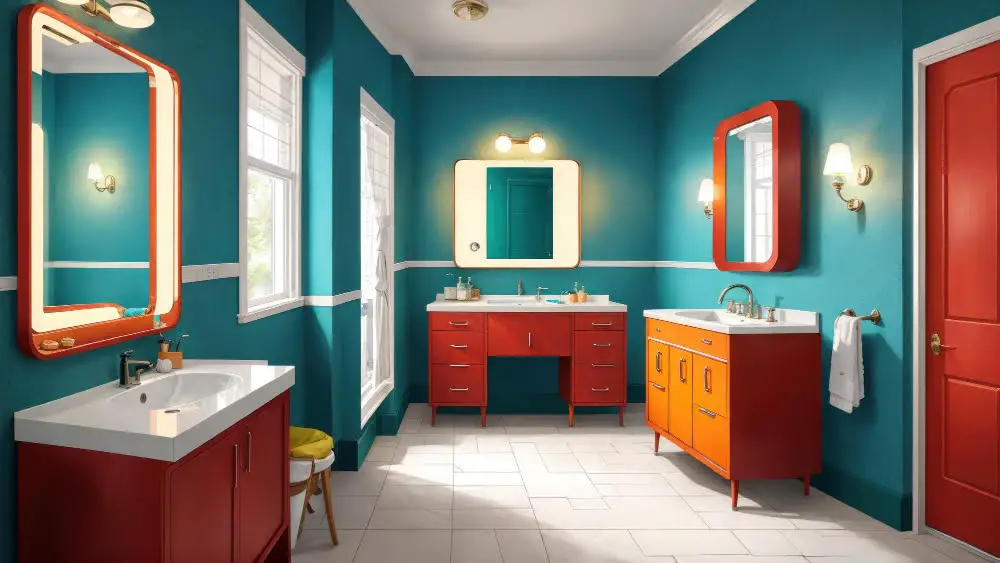 Terracotta Vanity Unit Bathroom