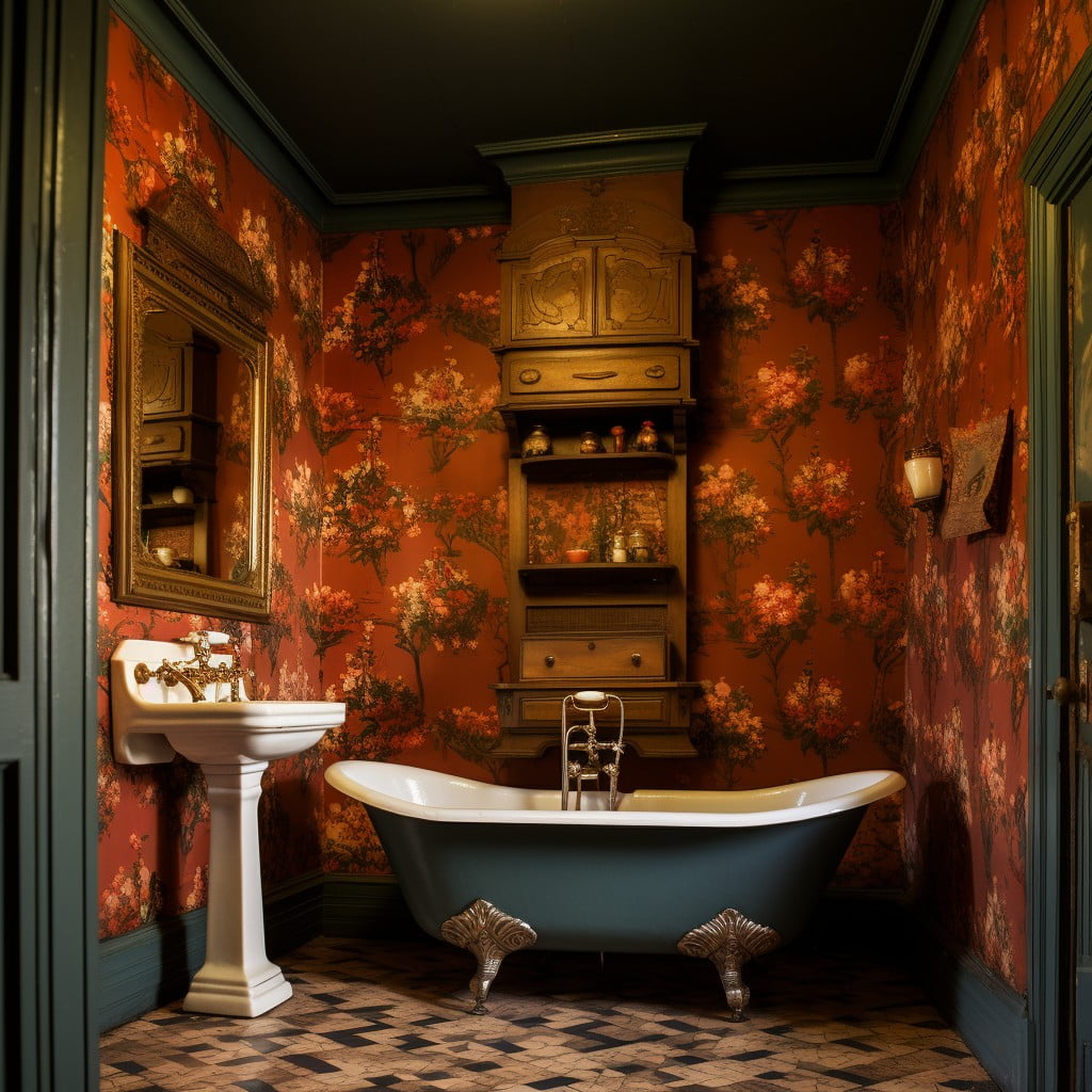 Wallpaper Patterns Victorian Bathroom