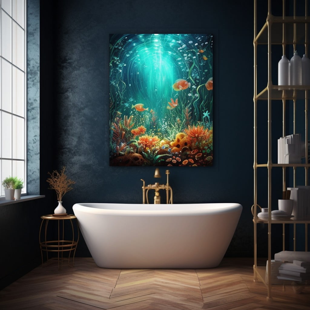 Water-resistant Canvas Paintings Artwork for Bathroom