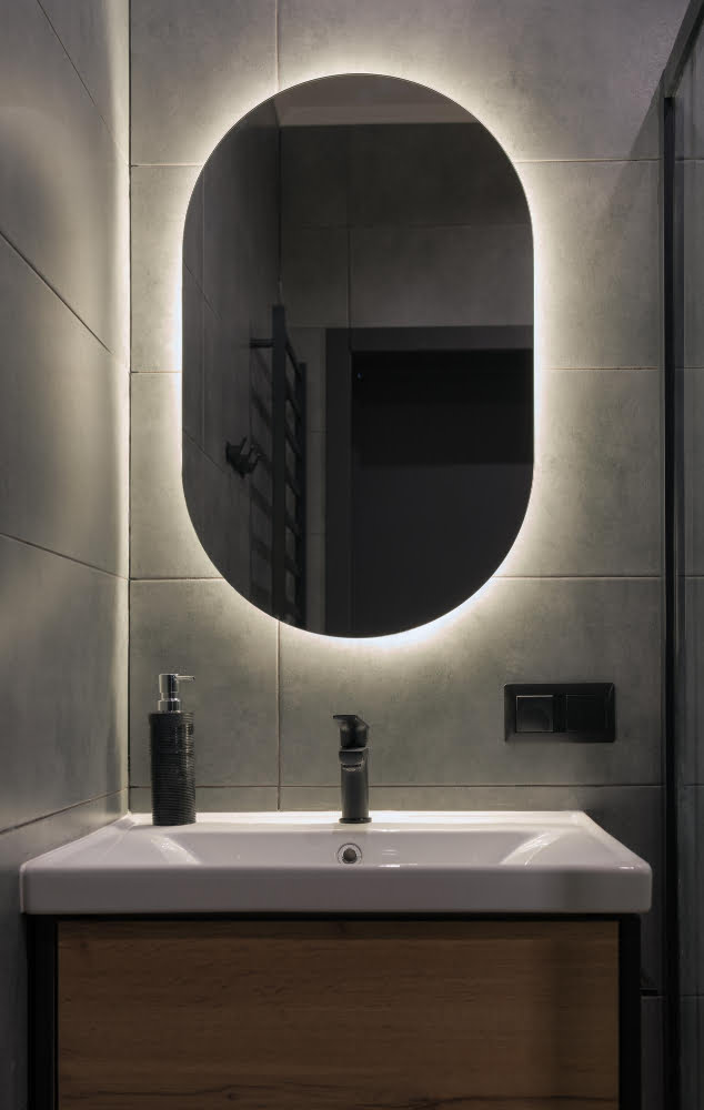 bathroom Oval Shaped Mirror