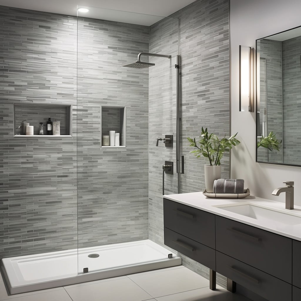 Accent Tile Wall Bathroom Layout