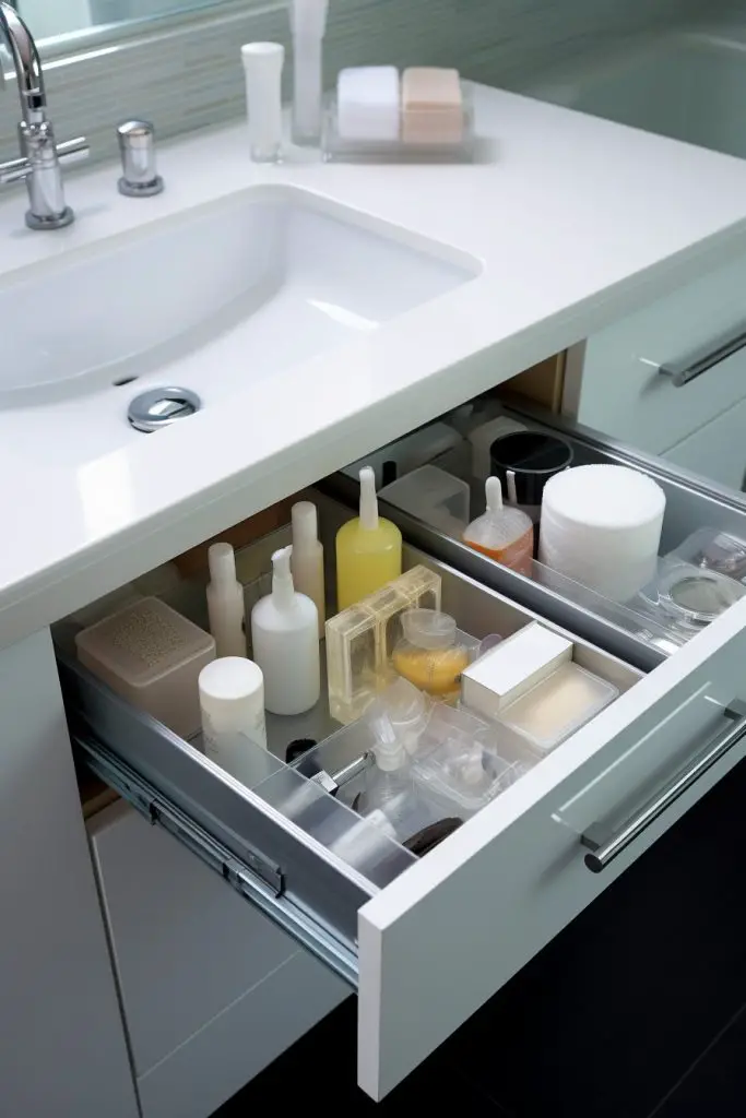 Add Under-sink Sliding Drawers Bathroom Drawer --ar 2:3