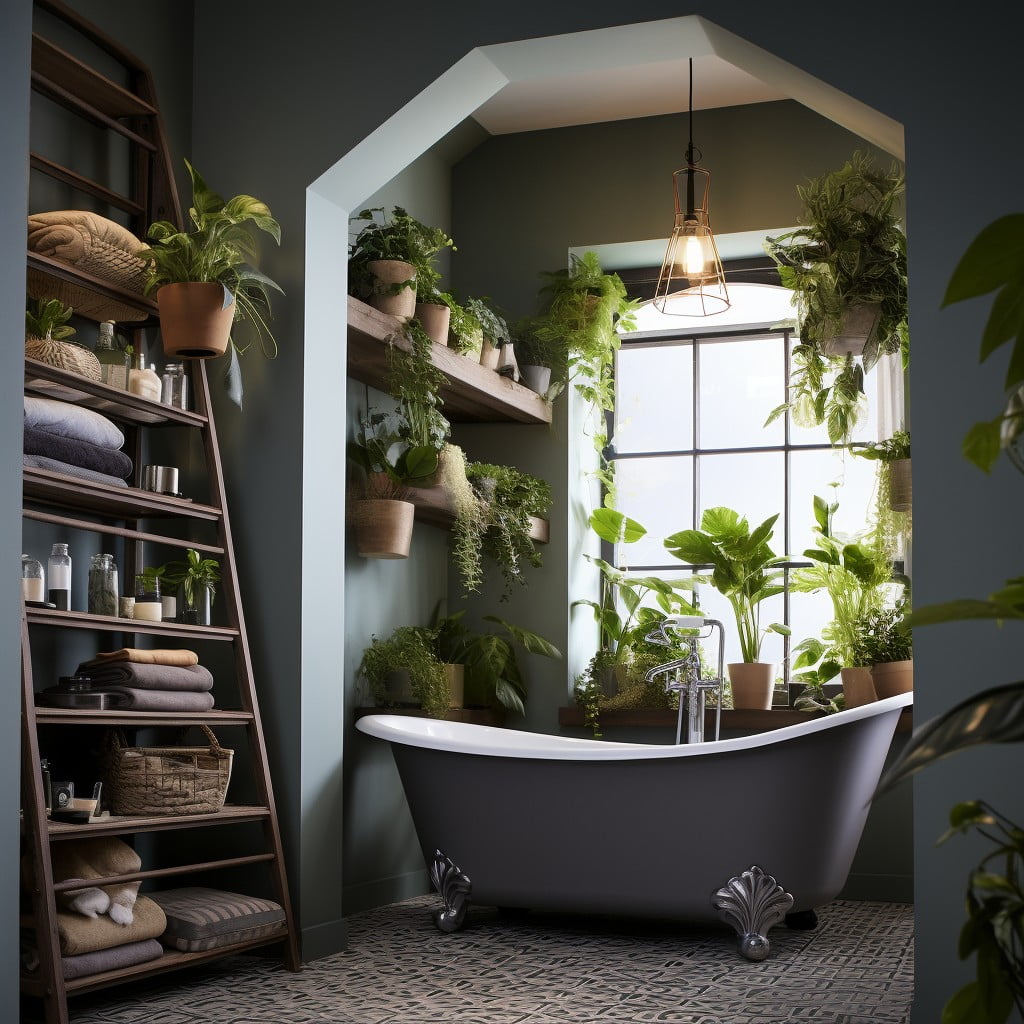Add a Plant for Aesthetic Appeal Bathroom Makeover