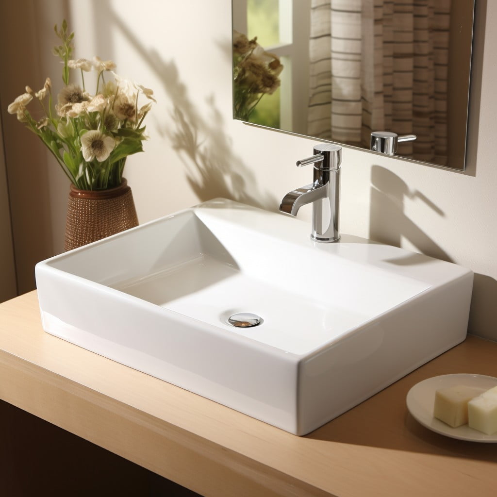 All-white Ceramic Sink Bathroom Sink