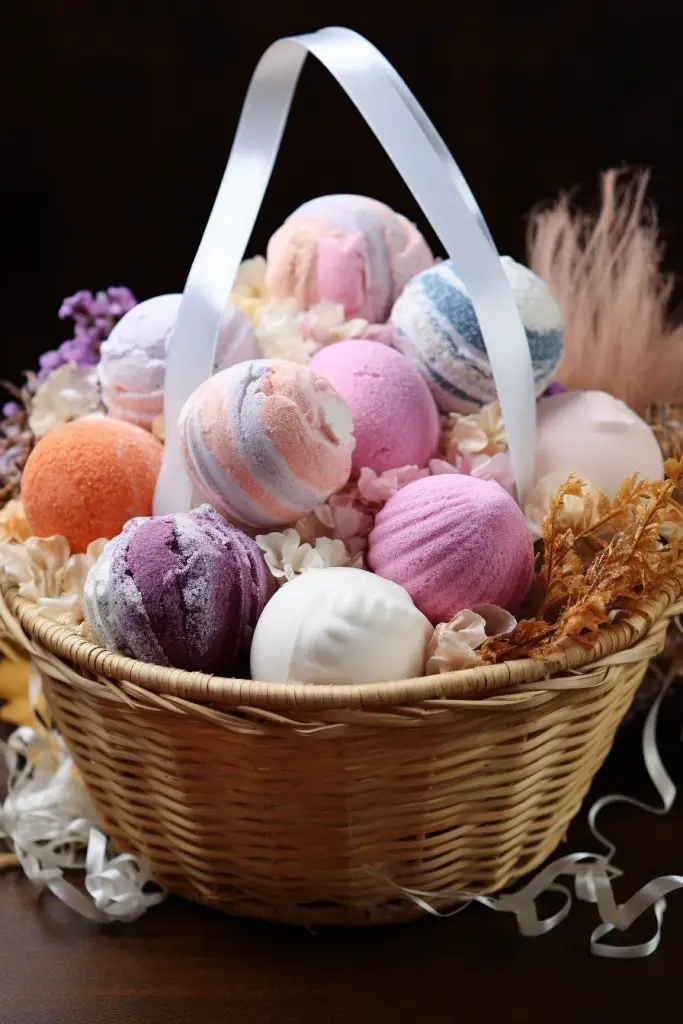 Bath Bomb Collection Basket Bathroom Basket --ar 2:3