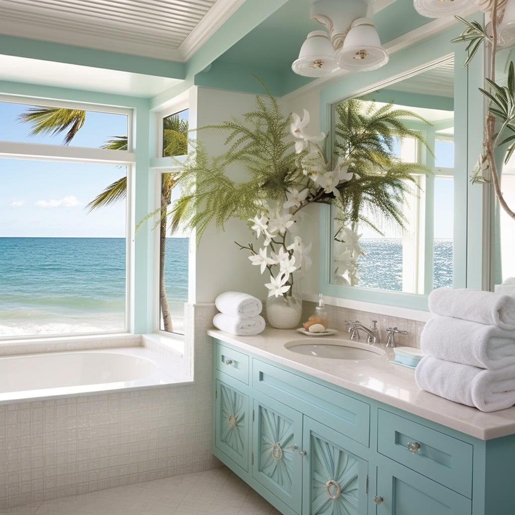 Coastal Beach House Bathroom Theme