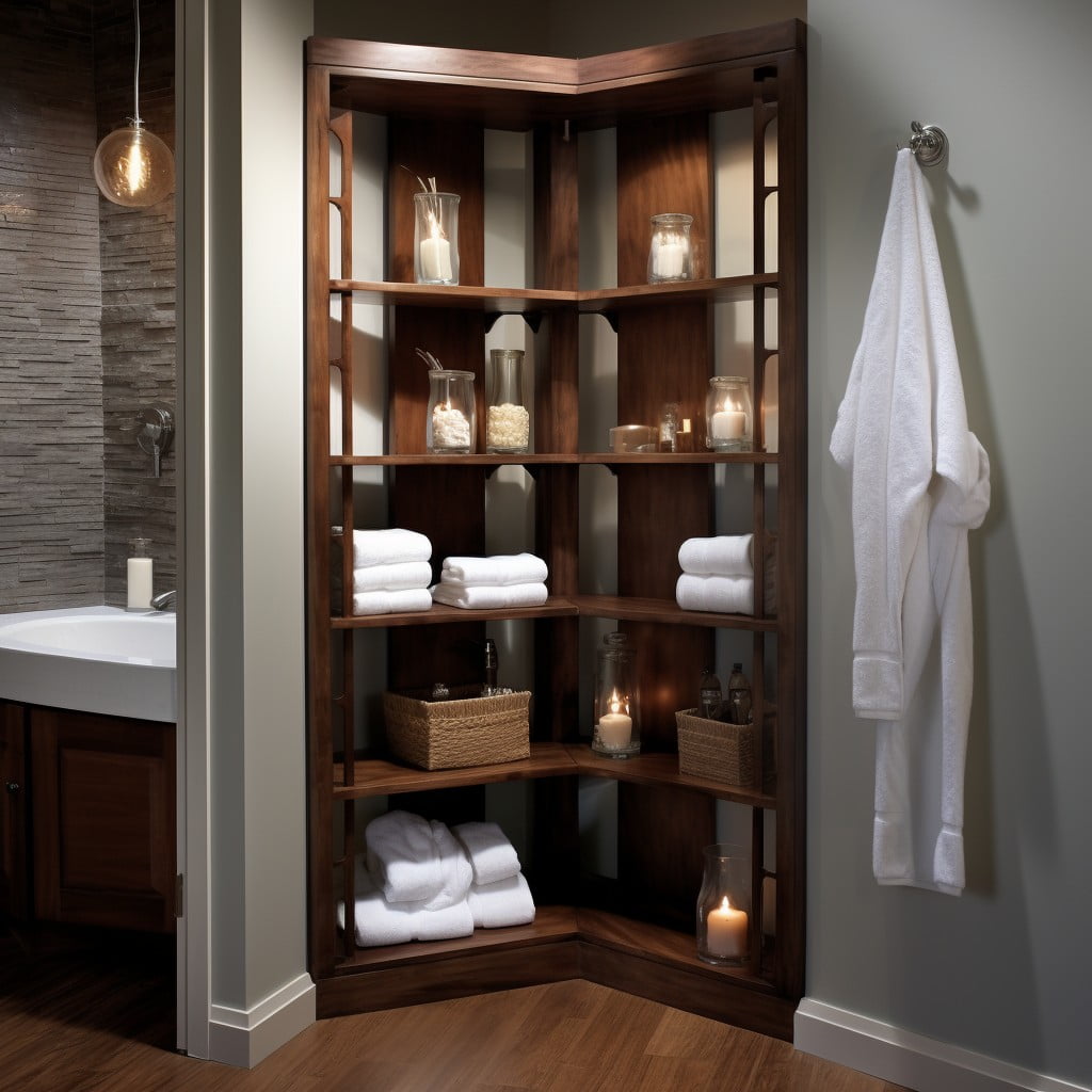 Corner Cabinets Bathroom Closet