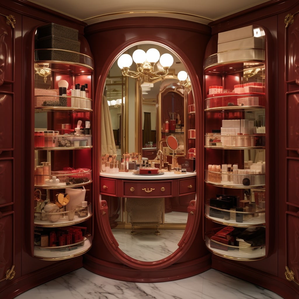 Cosmetic Carousels Bathroom Closet 