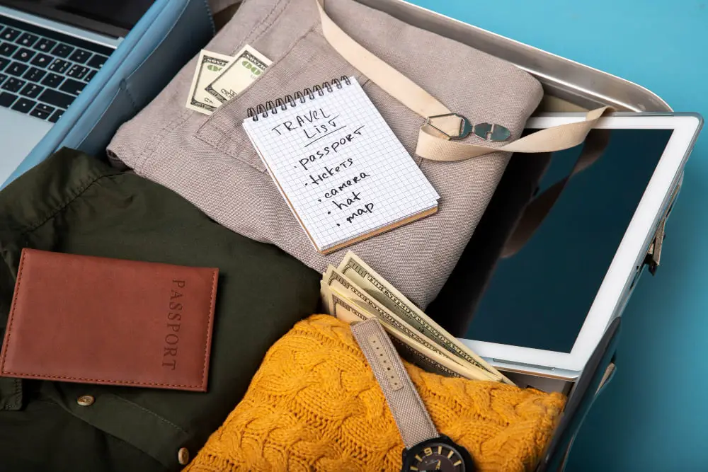 Create a Packing List of All Items You'll Need for the Journey