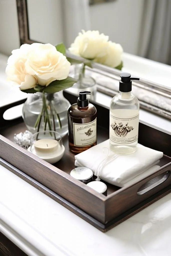 DIY Repurposed Drawer Bathroom Tray Bathroom Tray --ar 2:3