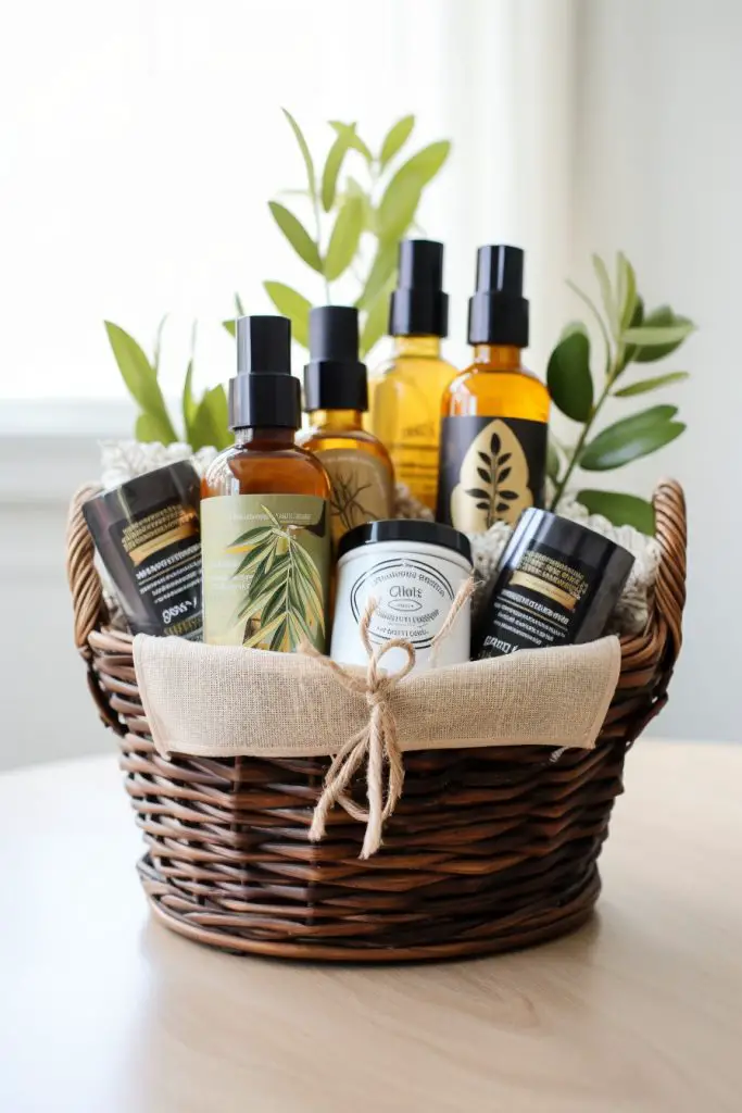 Essential Oils Basket Bathroom Basket --ar 2:3