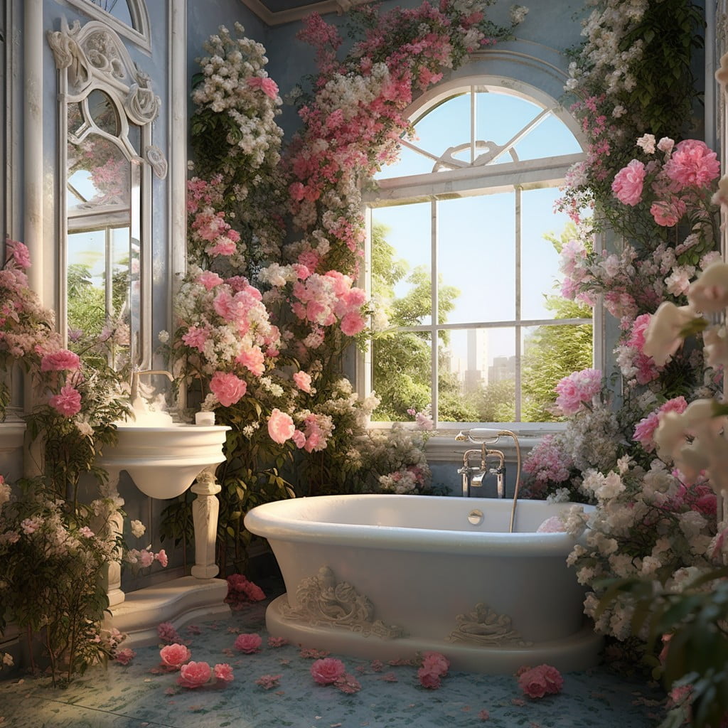 Floral Garden Bathroom Theme