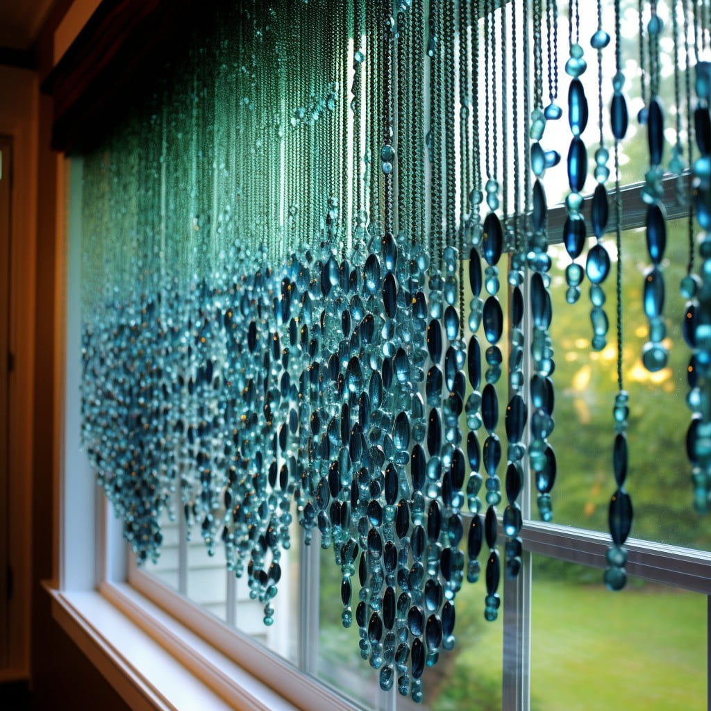 Glass Bead Curtain for Window Bathroom Curtain