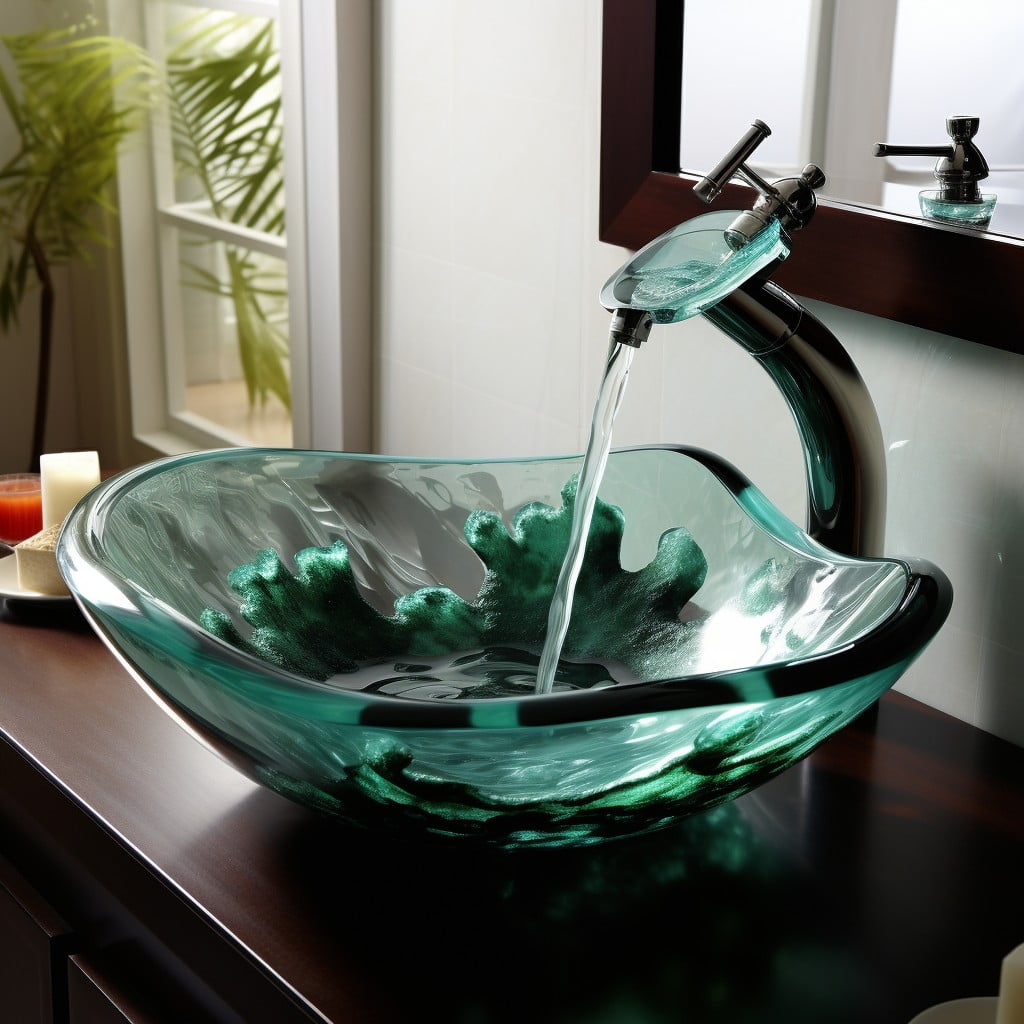 Glass Sink Bowls Bathroom Sink