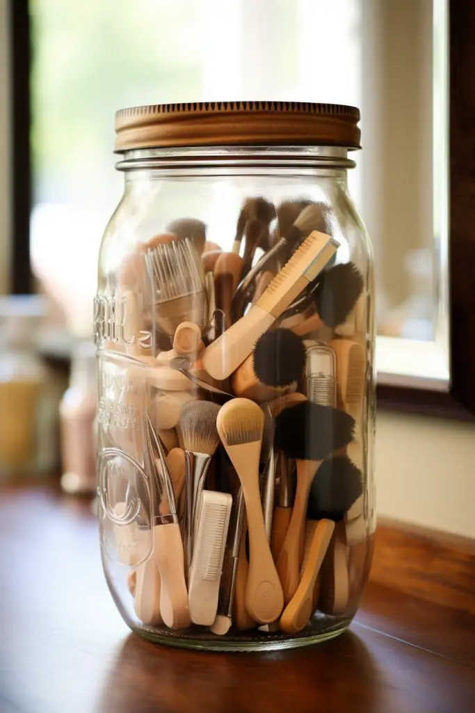 Hair Accessory Storage Jar Bathroom Jar --ar 2:3