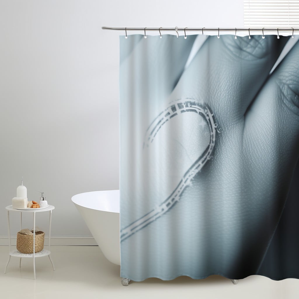 Inspirational Quote Printed Curtains Bathroom Curtain