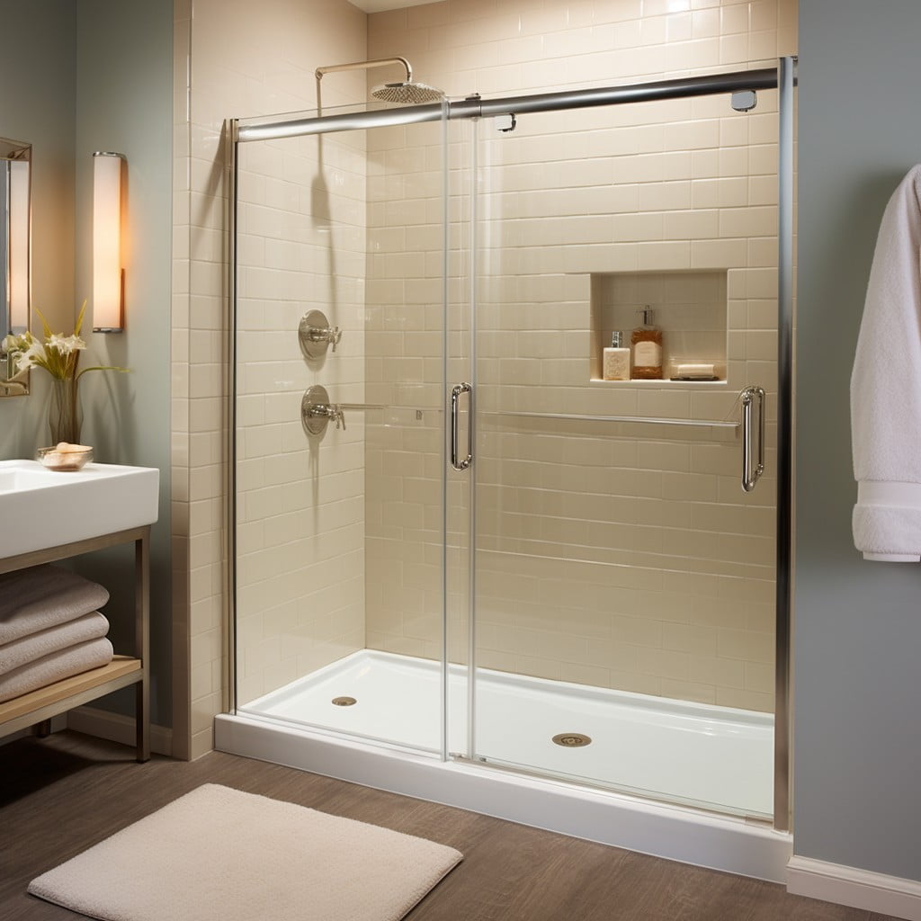 Install Glass Shower Doors Bathroom Makeover