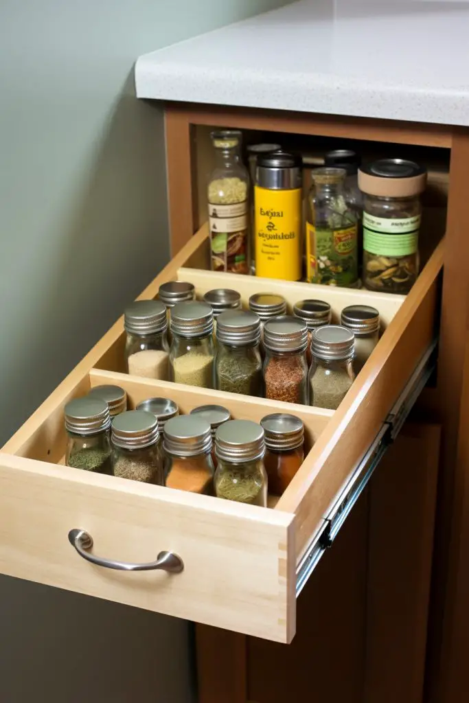 Install Spice Racks On Drawer Doors Bathroom Drawer --ar 2:3