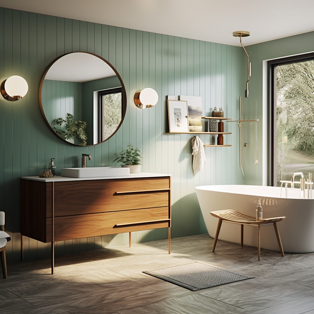 Mid-century Modern Bathroom Theme