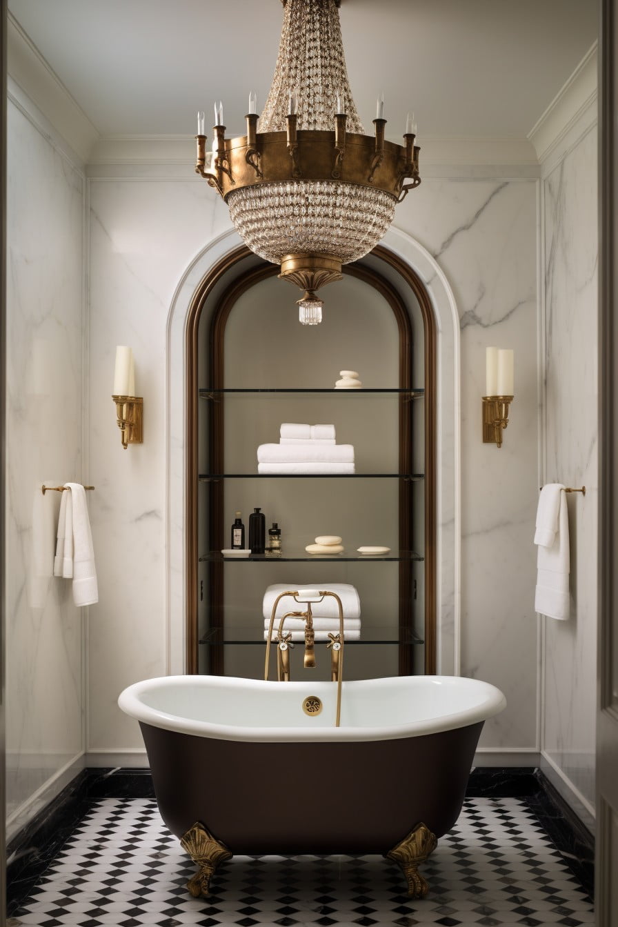 20 Bathroom Chandelier Ideas for the Ultimate Sparkling Bath Retreat