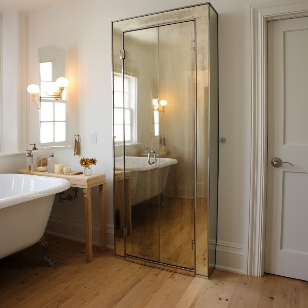 Mirrored Door Bathroom Door