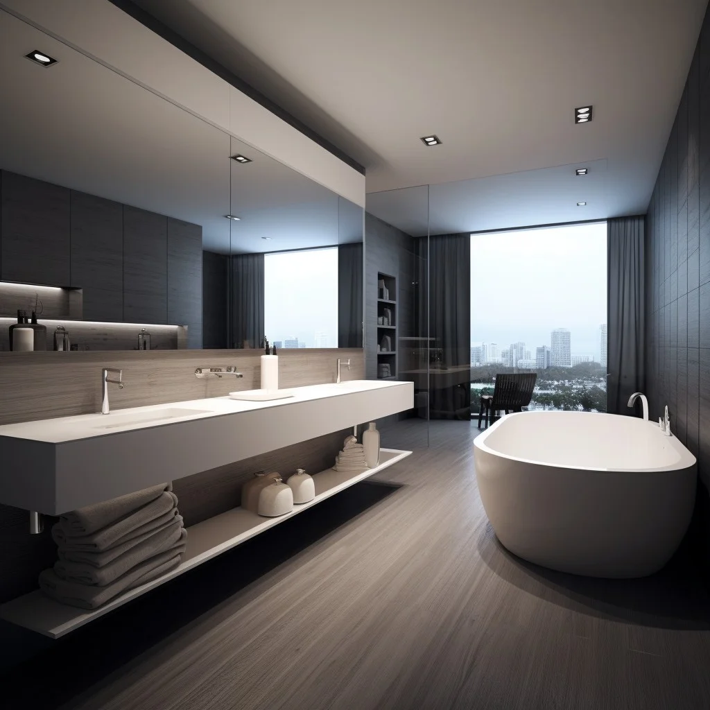 Modern Minimalist Bathroom Theme