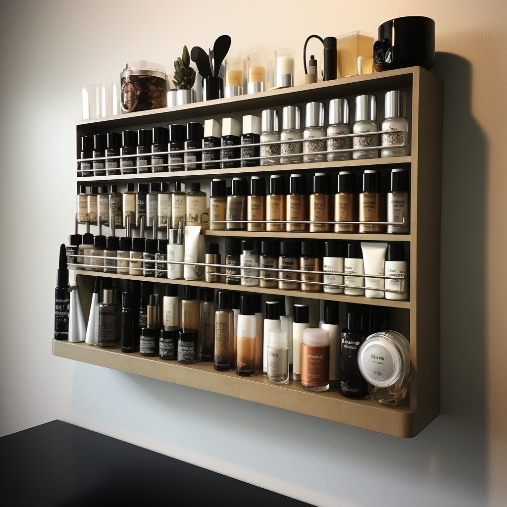 Mounted Spice Racks for Cosmetics Bathroom Closet 