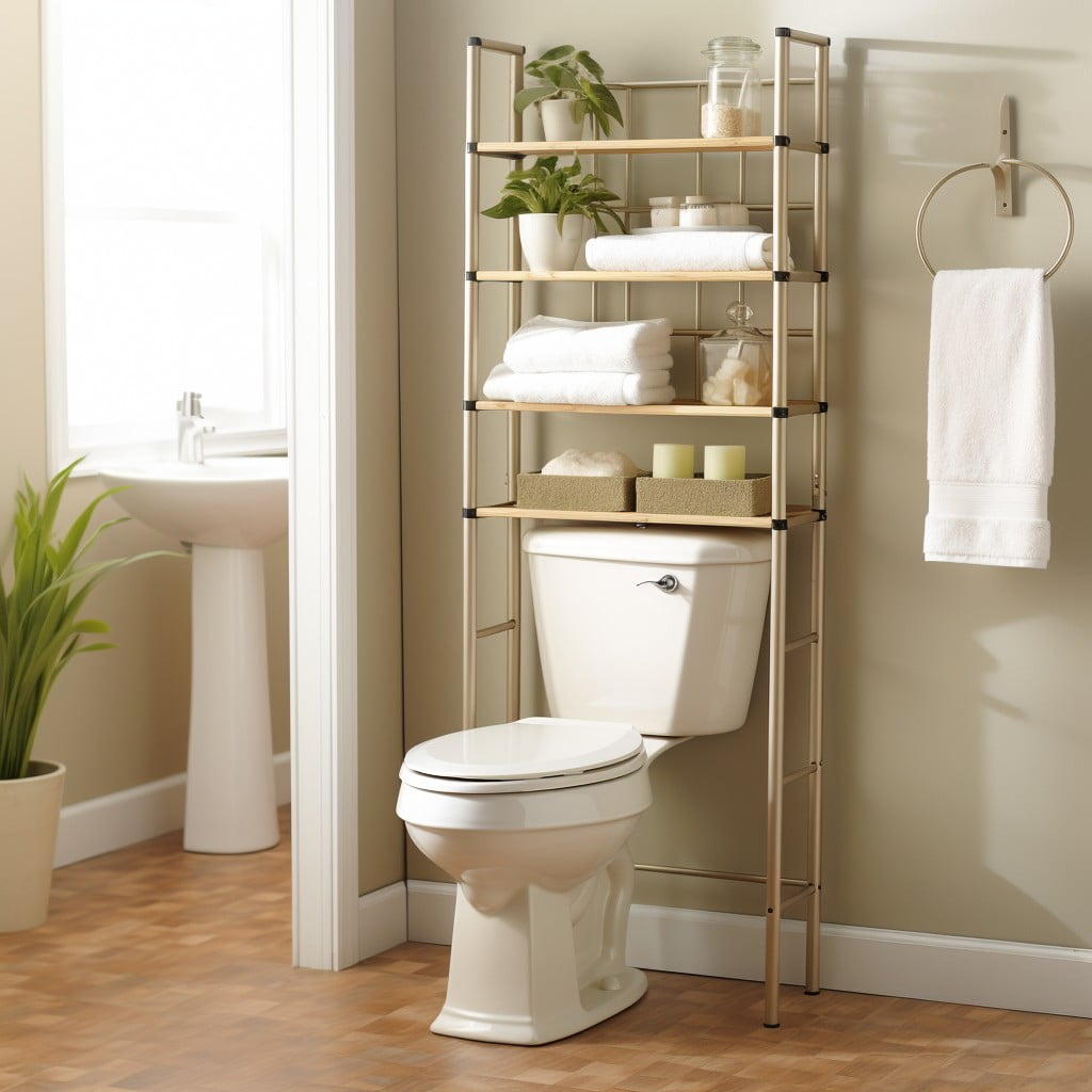 Over the Toilet Storage Towers Bathroom Closet Organization